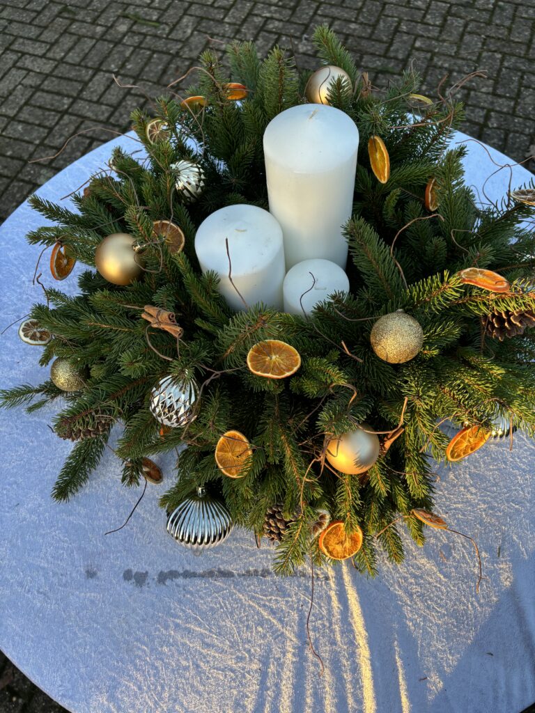 Luxury festive tree styling for a Wilmslow property