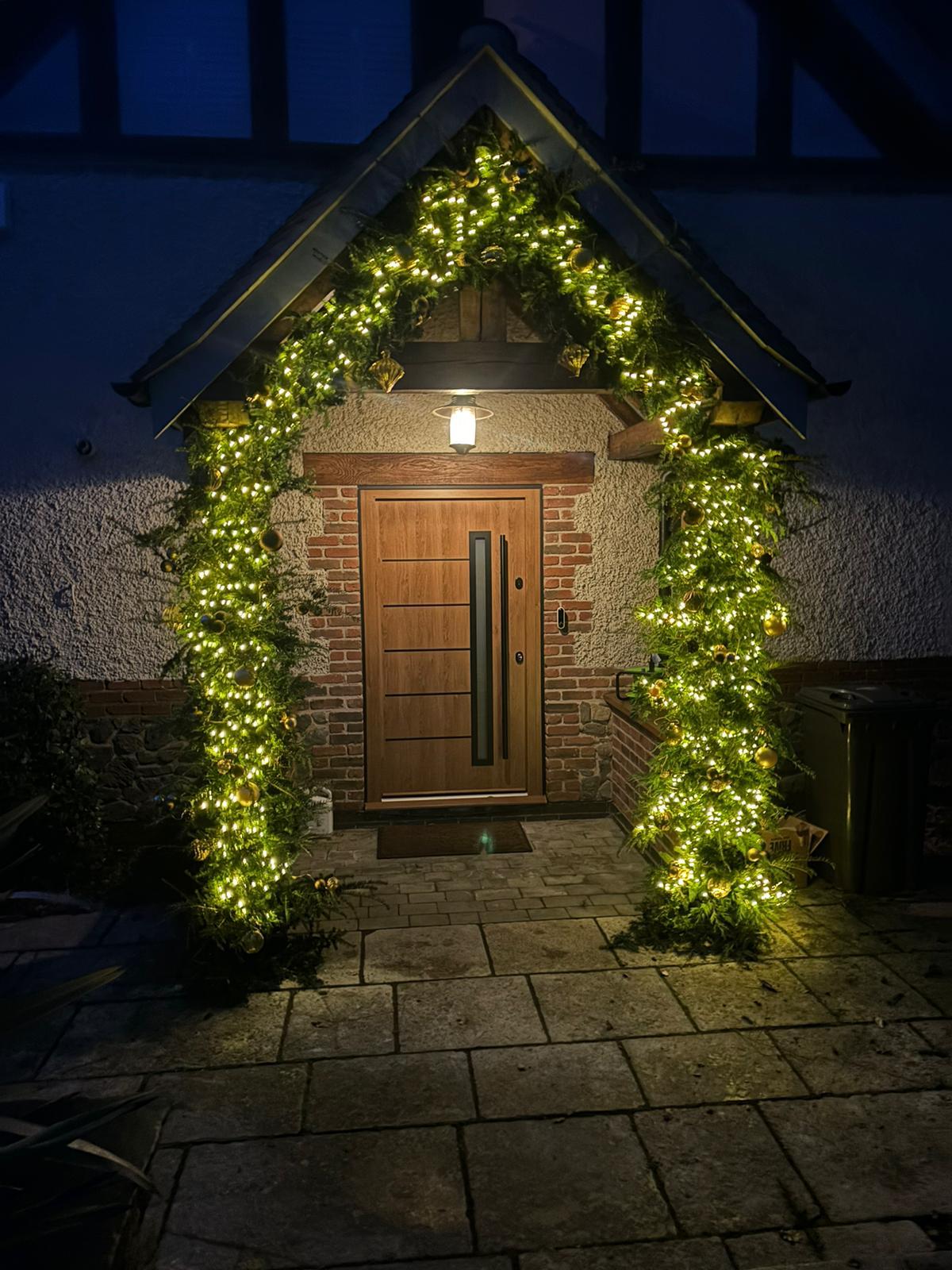 Christmas decoration installation by Emporium Décor near Christmas Decorations Chester