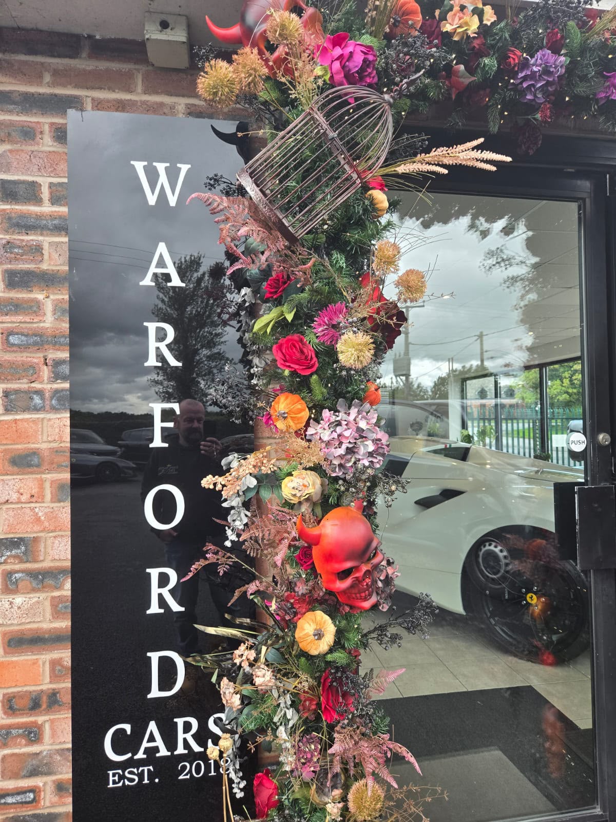 Luxury Halloween doorway installation by Emporium Décor